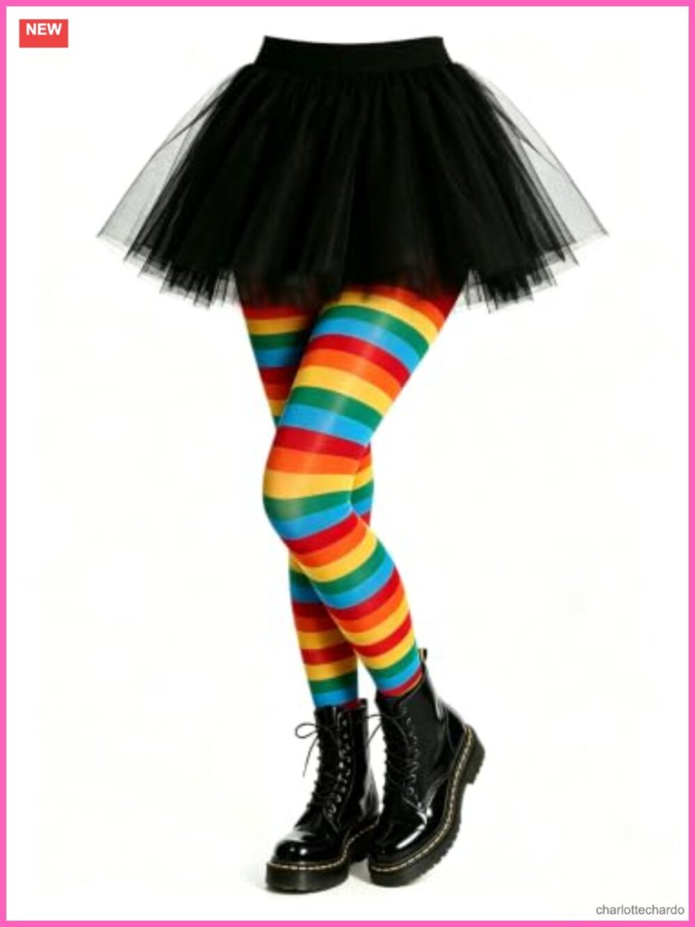 Stripe Tights for Women Rainbow Halloween Costume Accessory